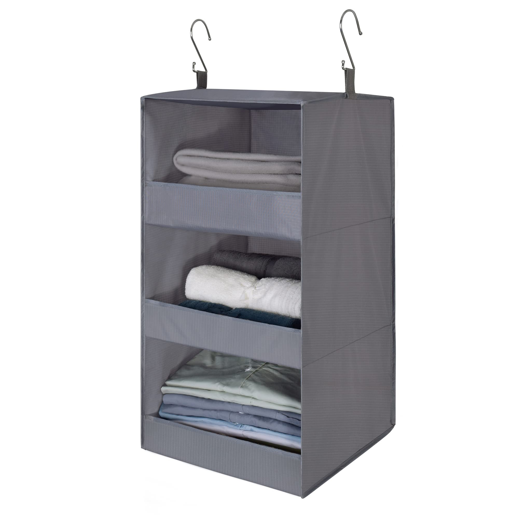 Hängeregal Kleiderschrank – Stoff, mit Fächern