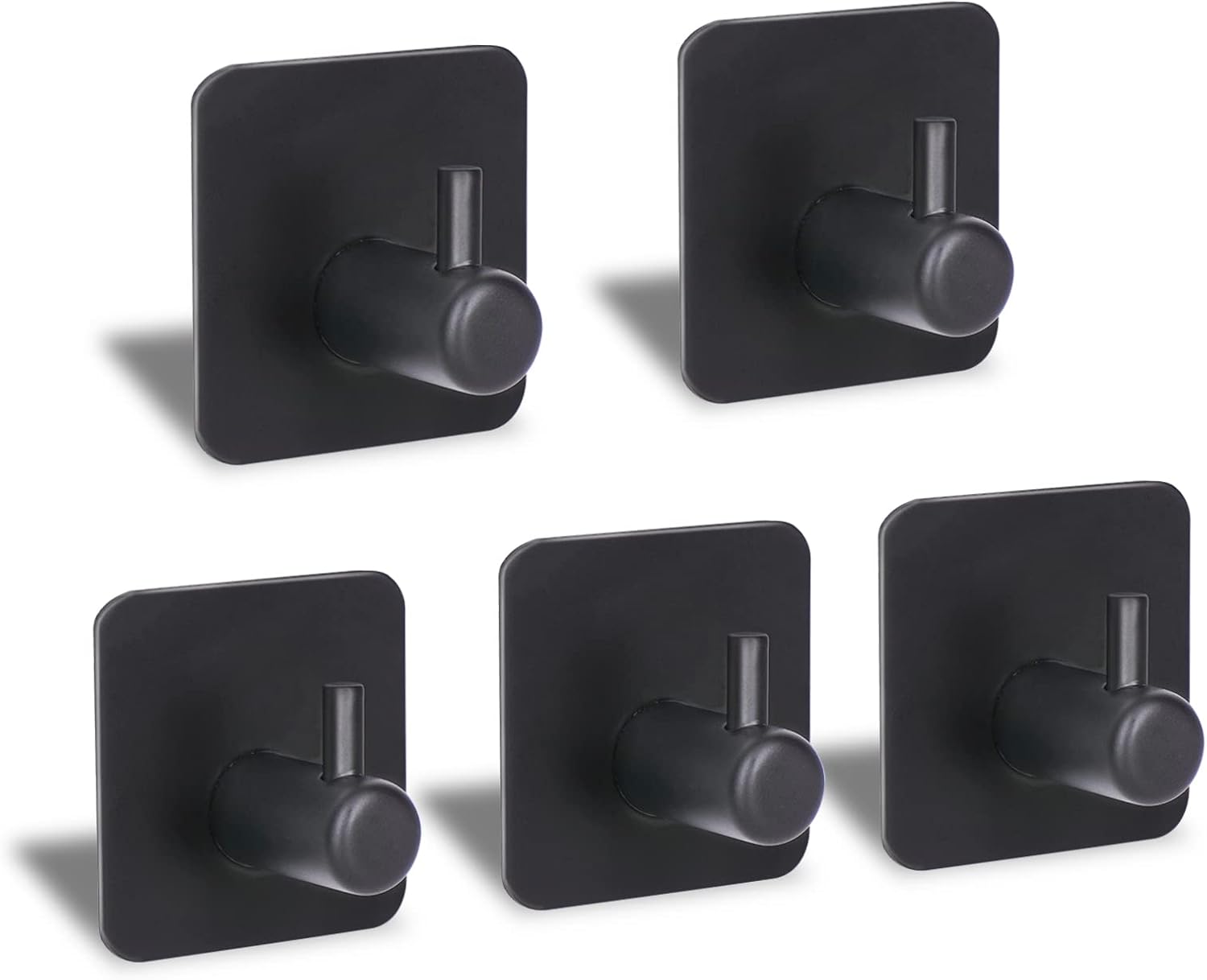 Wandhaken 6er-Set – Selbstklebend, Edelstahl